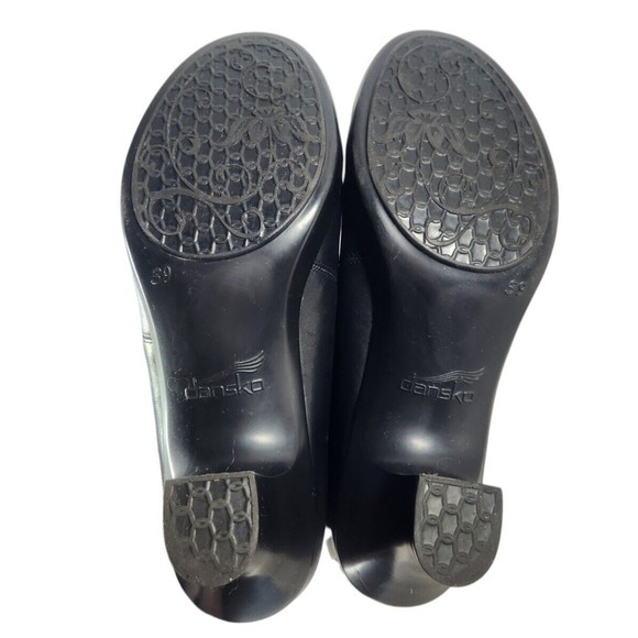 Dansko Women's Black Leather Heels, Size 8.5 (EU 39) - Picture 8 of 9